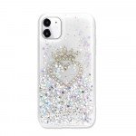 Wholesale Star Crown Heart Crystal Shiny Glitter Sparkling Jewel Case Cover for iPhone 12 / 12 Pro 6.1 (Clear)